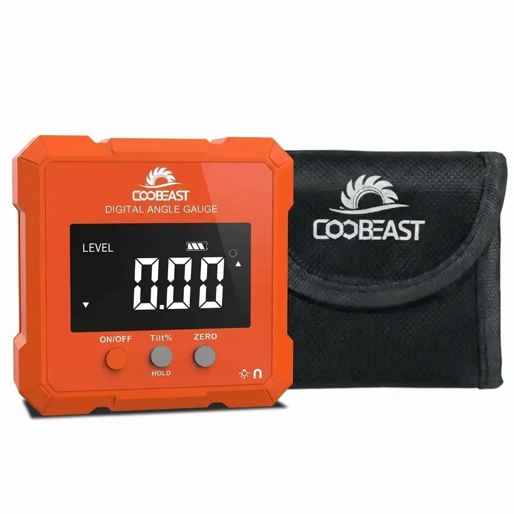 COOBEAST digital angle finder with magnetic base and backlight