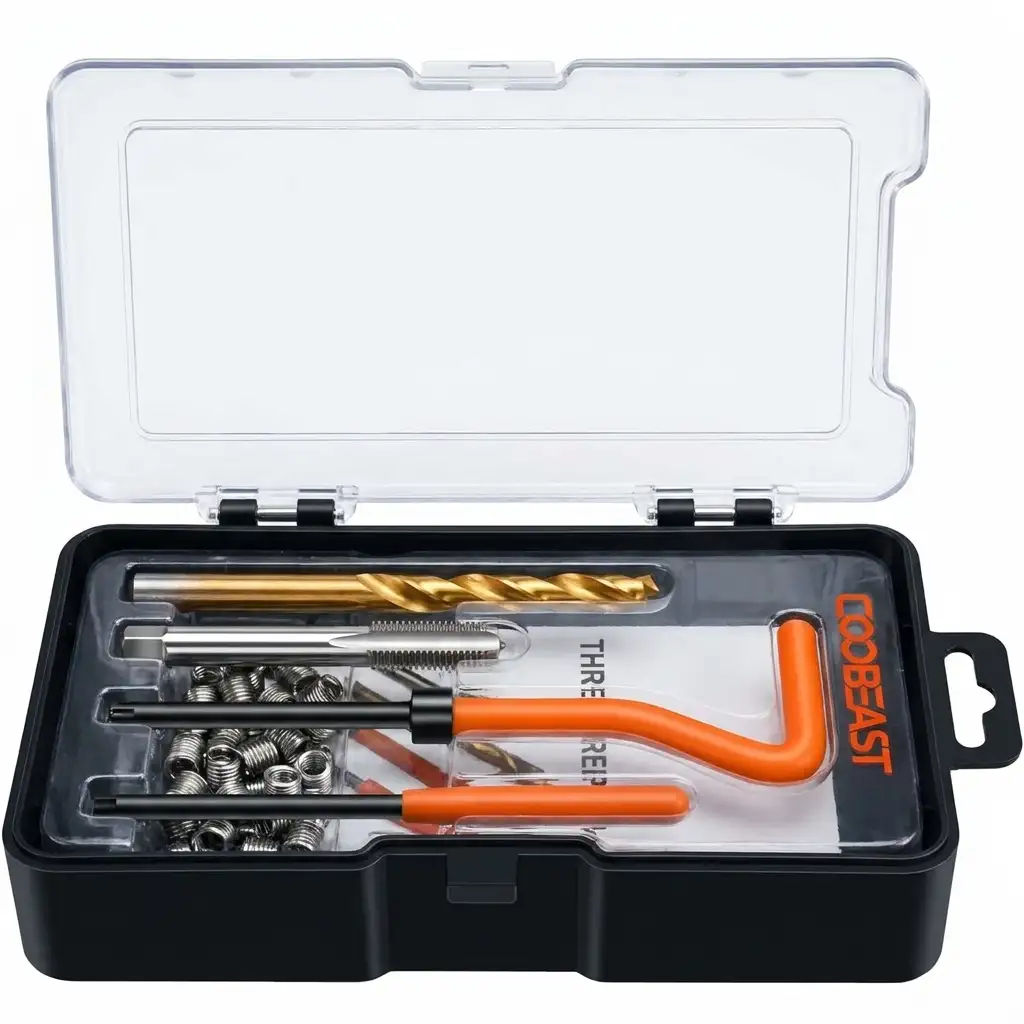 COOBEAST helicoil thread repair kit M6x1.0 with stainless inserts