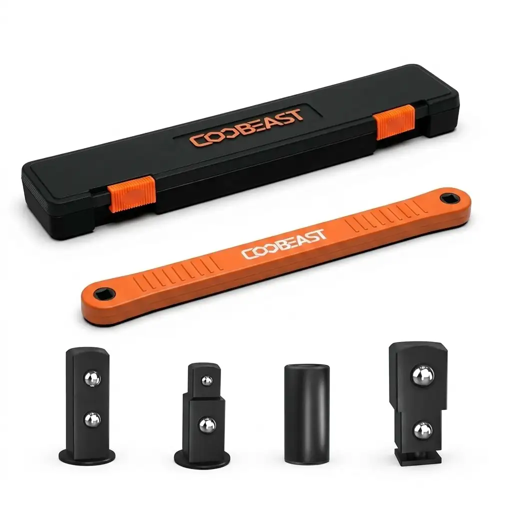 COOBEAST 3/8 inch offset extension wrench with adapters